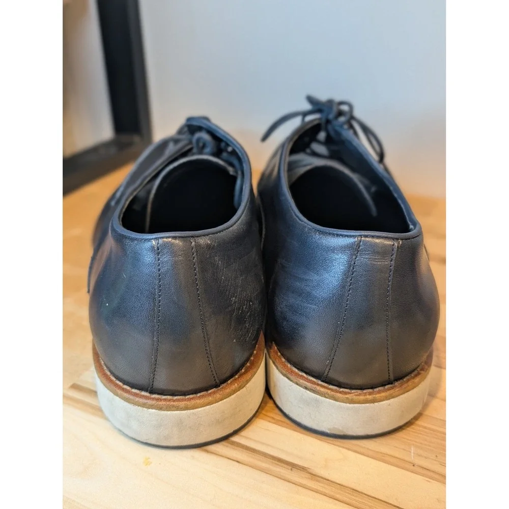 Zan Zara Leather Dress Shoes Perforated Lace‎ Up Oxford Style Size 13